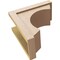 Ekena Millwork 9"W x 18"D x 18"H Classic Emerson Rough Cedar Woodgrain TimberThane Corbel, Primed Tan CORUR09X18X18EMRRCPR - alternate 2